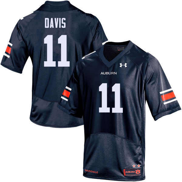 Men's Auburn Tigers #11 Chris Davis Navy College Stitched Football Jersey
